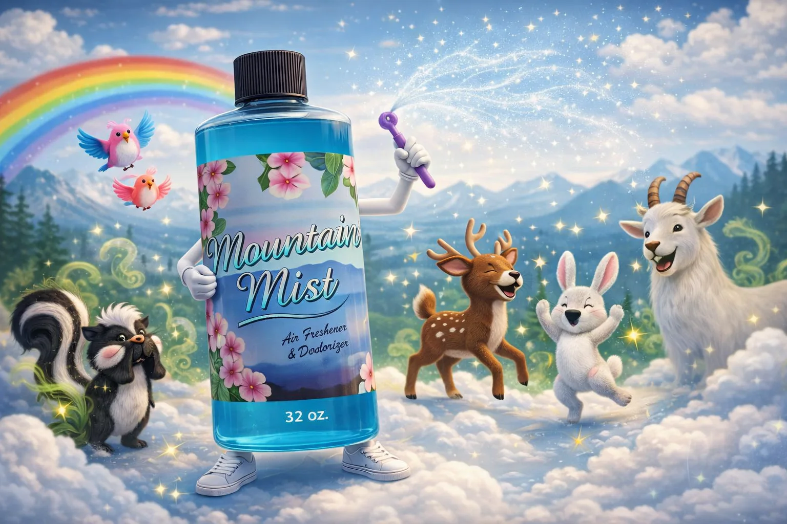 Water Vacuum Mountain Mist deodorizer DOUBLE THE SIZE!! 32 oz bottle - Image 2