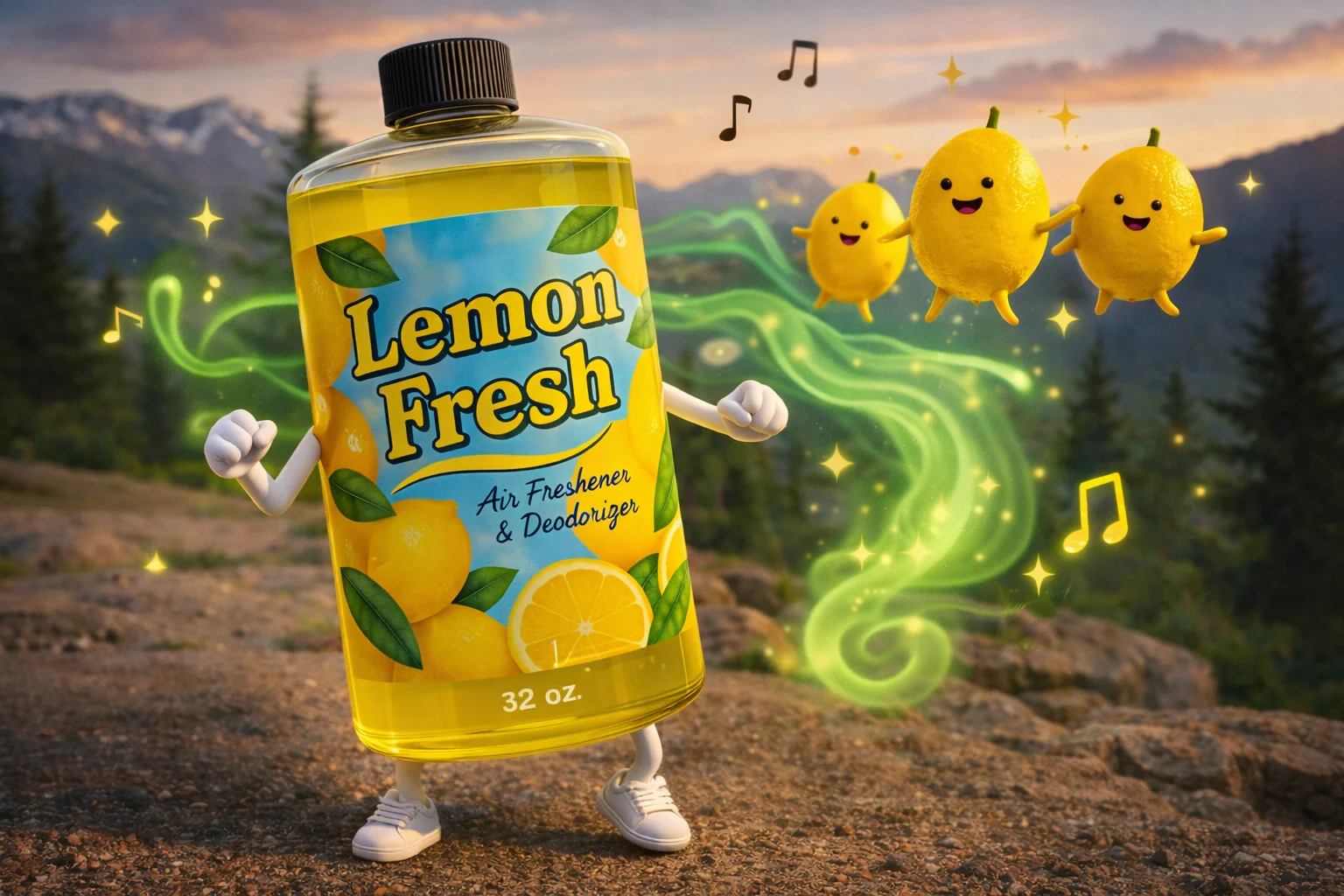 Water Vacuum Lemon Fresh Deodorizer DOUBLE THE SIZE!! 32oz bottle - Image 2